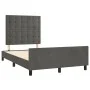 Estructura cama con cabecero terciopelo gris oscuro 120x190 cm de , Camas y somieres - Ref: Foro24-3270603, Precio: 158,49 €,...