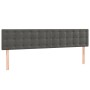 Dark gray velvet bed frame with headboard 120x190 cm by , Beds and slatted bases - Ref: Foro24-3270603, Price: 161,09 €, Disc...