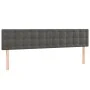 Estructura cama con cabecero terciopelo gris oscuro 120x190 cm de , Camas y somieres - Ref: Foro24-3270603, Precio: 158,49 €,...