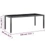 Conjunto de comedor de jardín 9 piezas ratán sintético gris de vidaXL, Conjuntos de jardín - Ref: Foro24-45992, Precio: 722,5...