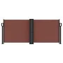 Brown retractable side awning 100x1000 cm by , Umbrellas - Ref: Foro24-4004689, Price: 109,81 €, Discount: %