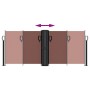 Brown retractable side awning 100x1000 cm by , Umbrellas - Ref: Foro24-4004689, Price: 111,71 €, Discount: %