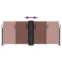 Brown retractable side awning 100x1000 cm by , Umbrellas - Ref: Foro24-4004689, Price: 109,81 €, Discount: %