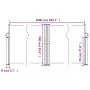 Braune einziehbare Seitenmarkise 100x1000 cm von , Sonnenschirme - Ref: Foro24-4004689, Preis: 109,92 €, Rabatt: %