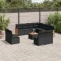 Garden sofa set 12 pieces with black synthetic rattan cushions by , Garden sets - Ref: Foro24-3260172, Price: 688,01 €, Disco...