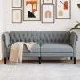Chesterfield 2 seater sofa light gray fabric by , Sofas - Ref: Foro24-372547, Price: 244,52 €, Discount: %