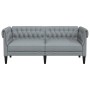 Chesterfield 2 seater sofa light gray fabric by , Sofas - Ref: Foro24-372547, Price: 249,93 €, Discount: %