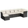 7-piece garden dining set and black synthetic rattan cushions by , Garden sets - Ref: Foro24-3263192, Price: 381,61 €, Discou...