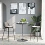 High bar table in engineered wood and black steel 50x50x90 cm by , Kitchen and dining tables - Ref: Foro24-4007191, Price: 73...