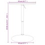 High bar table in engineered wood and black steel 50x50x90 cm by , Kitchen and dining tables - Ref: Foro24-4007191, Price: 76...