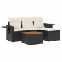 5-teiliges Gartenmöbel-Set und schwarze synthetische Rattankissen von , Gartensets - Ref: Foro24-3256861, Preis: 297,87 €, Ra...