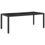 Garten-Essgruppe 9-teilig aus schwarzem synthetischem Rattan von vidaXL, Gartensets - Ref: Foro24-45976, Preis: 771,25 €, Rab...
