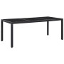 Juego de comedor de jardín 9 piezas ratán sintético negro de vidaXL, Conjuntos de jardín - Ref: Foro24-45976, Precio: 791,46 €