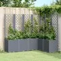 Planter with gray PP trellis 160x120x140 cm by , Pots and planters - Ref: Foro24-367876, Price: 236,03 €, Discount: %