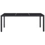 Juego de comedor de jardín 9 piezas ratán sintético negro de vidaXL, Conjuntos de jardín - Ref: Foro24-45976, Precio: 791,46 €