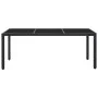Juego de comedor de jardín 9 piezas ratán sintético negro de vidaXL, Conjuntos de jardín - Ref: Foro24-45976, Precio: 771,25 ...