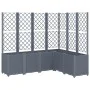Planter with gray PP trellis 160x120x140 cm by , Pots and planters - Ref: Foro24-367876, Price: 236,03 €, Discount: %