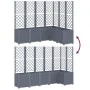 Planter with gray PP trellis 160x120x140 cm by , Pots and planters - Ref: Foro24-367876, Price: 236,03 €, Discount: %