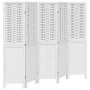 White Paulownia solid wood 5-panel dividing screen by , Room dividers - Ref: Foro24-358725, Price: 128,87 €, Discount: %