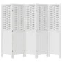 White Paulownia solid wood 5-panel dividing screen by , Room dividers - Ref: Foro24-358725, Price: 128,87 €, Discount: %