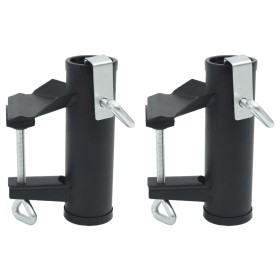 Balcony parasol clamps 2 pcs steel 25-38 mm by , Parasol accessories - Ref: Foro24-4003383, Price: 20,33 €, Discount: %