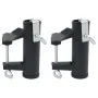 Balcony parasol clamps 2 pcs steel 25-38 mm by , Parasol accessories - Ref: Foro24-4003383, Price: 18,26 €, Discount: %