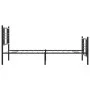 Bed frame with headboard and black metal footboard 90x190 cm by , Beds and slatted bases - Ref: Foro24-376334, Price: 81,43 €...