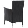 Juego de comedor de jardín 9 piezas ratán sintético negro de vidaXL, Conjuntos de jardín - Ref: Foro24-45976, Precio: 791,46 €