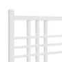 Metal bed frame with headboard and white footboard 180x200 cm by , Beds and slatted bases - Ref: Foro24-376395, Price: 139,46...