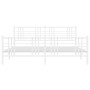 Metallbettgestell mit Kopf- und Fußteil weiß 193x203 cm von , Betten und Lattenroste - Ref: Foro24-376397, Preis: 144,62 €, R...