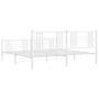 Metallbettgestell mit Kopf- und Fußteil weiß 193x203 cm von , Betten und Lattenroste - Ref: Foro24-376397, Preis: 144,62 €, R...