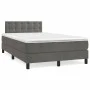 Cama box spring con colchón terciopelo gris oscuro 120x190 cm de , Camas y somieres - Ref: Foro24-3269862, Precio: 388,10 €, ...
