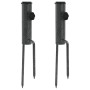 Parasol supports with spikes 2 pcs galvanized steel 9x35 cm by , Parasol accessories - Ref: Foro24-4003381, Price: 19,87 €, D...