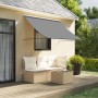Anthracite gray fabric and steel retractable awning 200x150 cm by , Awnings - Ref: Foro24-368752, Price: 65,61 €, Discount: %