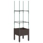 Pflanzgefäß mit braunem PP-Gitter 40x40x142,5 cm von , Töpfe und Pflanzgefäße - Ref: Foro24-367950, Preis: 32,09 €, Rabatt: %