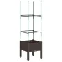 Pflanzgefäß mit braunem PP-Gitter 40x40x142,5 cm von , Töpfe und Pflanzgefäße - Ref: Foro24-367950, Preis: 31,76 €, Rabatt: %