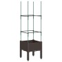 Pflanzgefäß mit braunem PP-Gitter 40x40x142,5 cm von , Töpfe und Pflanzgefäße - Ref: Foro24-367950, Preis: 32,09 €, Rabatt: %