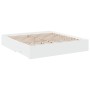 Weißer Holzwerkstoffbettrahmen mit Schubladen 200x200 cm von , Betten und Lattenroste - Ref: Foro24-3280356, Preis: 243,72 €,...