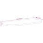 Oval table top solid rough mango wood 140x50x2.5cm by , Table tops - Ref: Foro24-370109, Price: 78,75 €, Discount: %