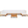 Set of 8 pieces of garden furniture and cushions made of solid acacia wood. by vidaXL, Garden sets - Ref: Foro24-3058150, Pri...