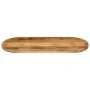 Ovale Tischplatte aus massivem, rauem Mangoholz, 100 x 40 x 3,8 cm von , Tischplatten - Ref: Foro24-370114, Preis: 59,33 €, R...