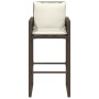 Küchenhocker mit Kissen 2 Stück braunes synthetisches Rattan von , Gartenstühle - Ref: Foro24-368706, Preis: 170,50 €, Rabatt: %