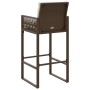 Küchenhocker mit Kissen 2 Stück braunes synthetisches Rattan von , Gartenstühle - Ref: Foro24-368706, Preis: 170,50 €, Rabatt: %