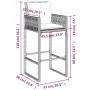 Küchenhocker mit Kissen 2 Stück braunes synthetisches Rattan von , Gartenstühle - Ref: Foro24-368706, Preis: 179,54 €, Rabatt: %
