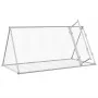 Kaninchenkäfig aus silber verzinktem Stahl, 200 x 105 x 91 cm von , Käfige und Lebensräume für Kleintiere - Ref: Foro24-32815...