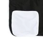 Cama alta niños con cortinas madera pino blanco negro 80x200 cm de , Camas y somieres - Ref: Foro24-3283811, Precio: 174,48 €...
