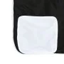 Cama alta niños con cortinas madera pino blanco negro 90x190 cm de , Camas y somieres - Ref: Foro24-3283832, Precio: 196,99 €...