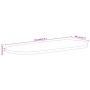 Oval table top solid mango wood 110x40x3.8 cm by , Table tops - Ref: Foro24-370135, Price: 68,14 €, Discount: %