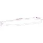 Tablero de mesa ovalado madera maciza de mango 110x40x3,8 cm de , Tableros para mesas - Ref: Foro24-370135, Precio: 67,08 €, ...