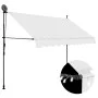 Manual retractable awning with cream LED 250 cm by vidaXL, Awnings - Ref: Foro24-145872, Price: 91,21 €, Discount: %